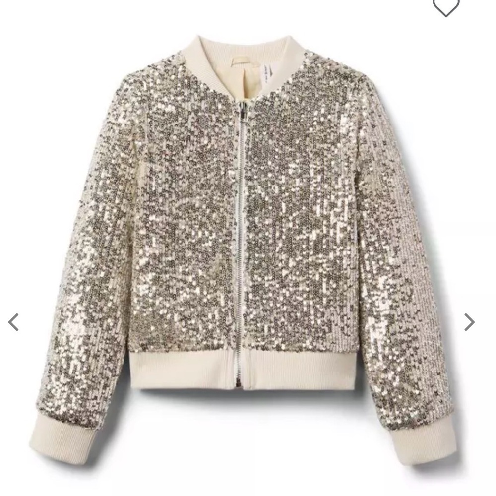 Janie and Jack The Sequin Bomber Jacket